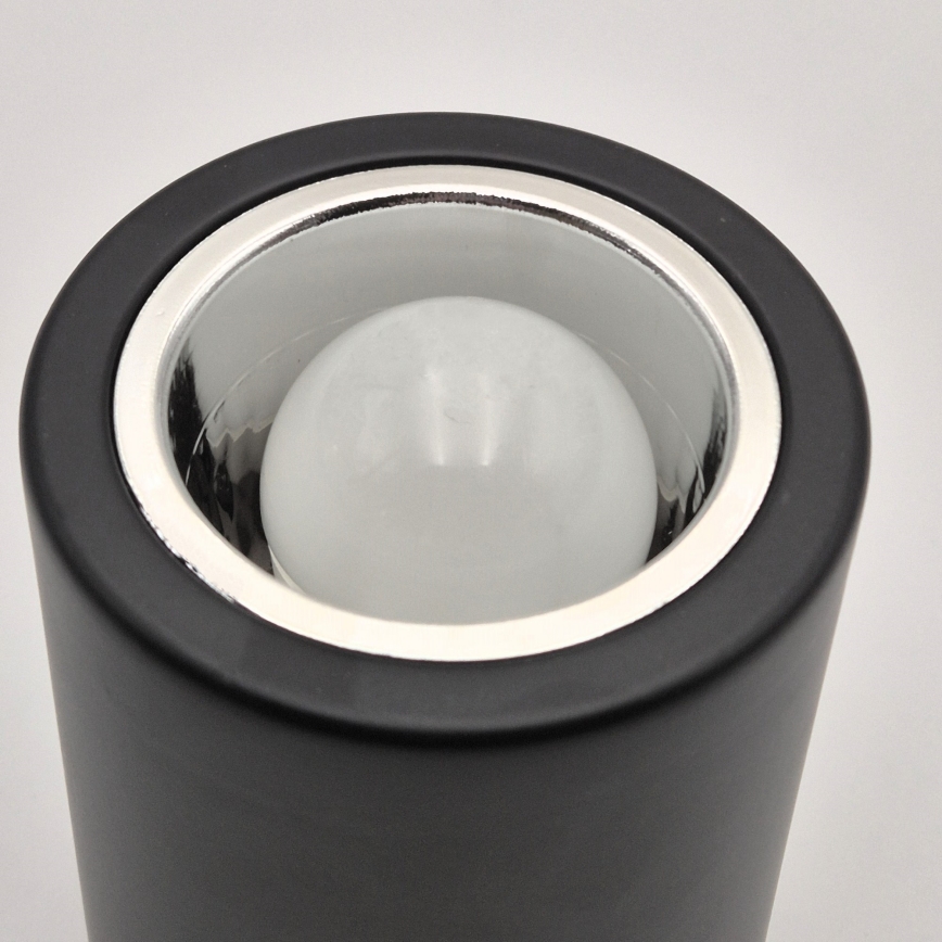 Lámpara empotrable LED TACO 1xE27/15W/230V negra