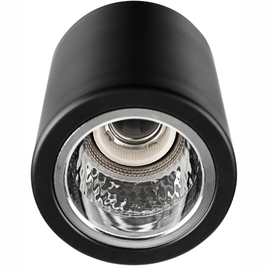 Lámpara empotrable LED TACO 1xE27/15W/230V negra