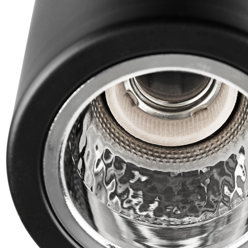 Lámpara empotrable LED TACO 1xE27/15W/230V negra