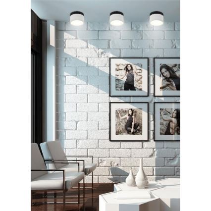 Foco LED TUBA LED/9W/230V blanco/negro