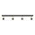 Foco LED TUBSSON 4xGU10/4,8W/230V negro/dorado