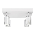 Foco LED TUNE 4xGU10/4,8W/230V cromo mate/blanco