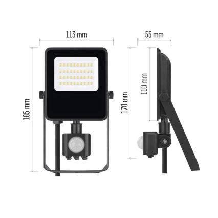Proyector LED con sensor VISIO LED/20W/230V 4000K IP65