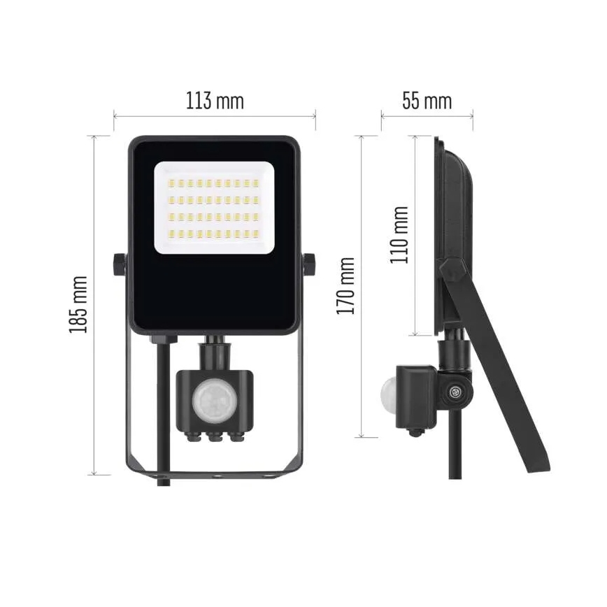 Proyector LED con sensor VISIO LED/20W/230V 4000K IP65