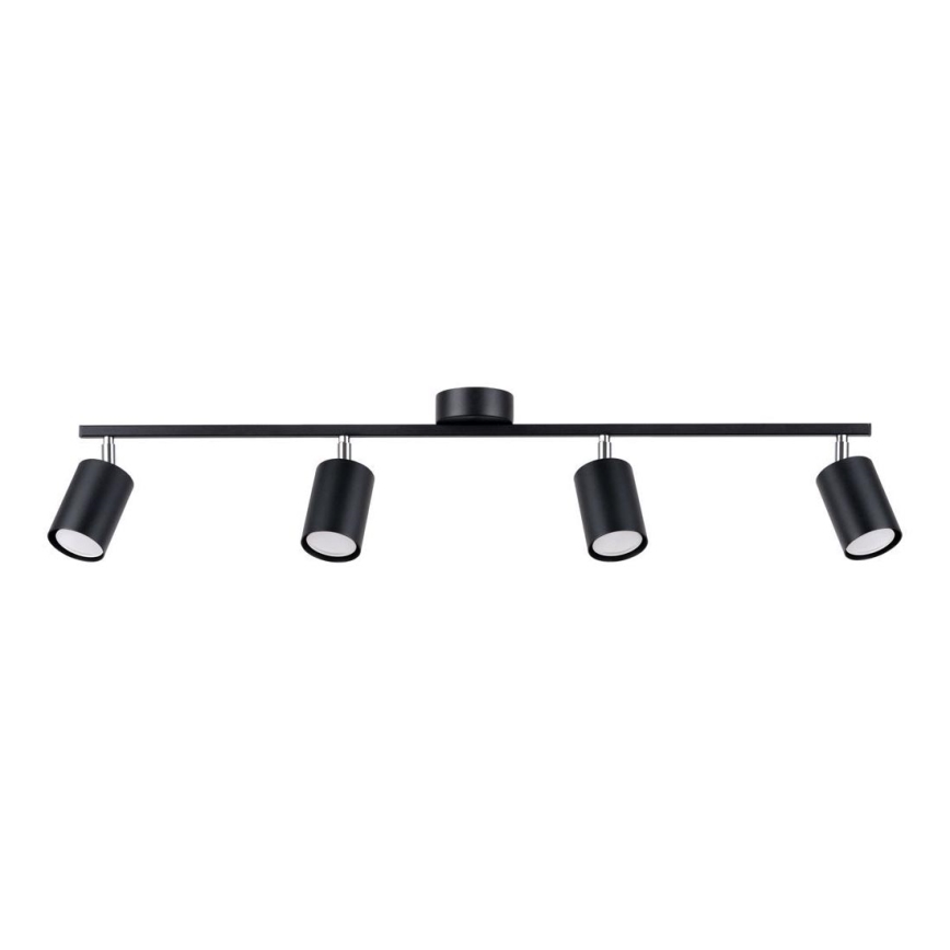 Foco LEMMI 4xGU10/10W/230V negro
