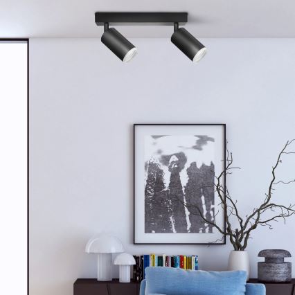 Foco LONDON 2xGU10/10W/230V negro