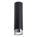 Foco NERO 1xGU10/10W/230V 22,5 cm negro/cromo brillante