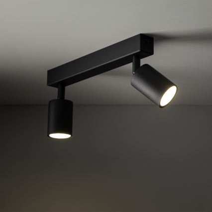 Foco NEX 2xGU10/10W/230V negro