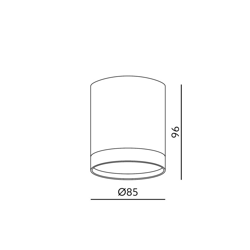 Foco OH12 1xGX53/35W/230V 9,6 cm blanco