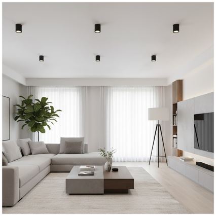 Foco OH12 1xGX53/35W/230V 9,6 cm negro