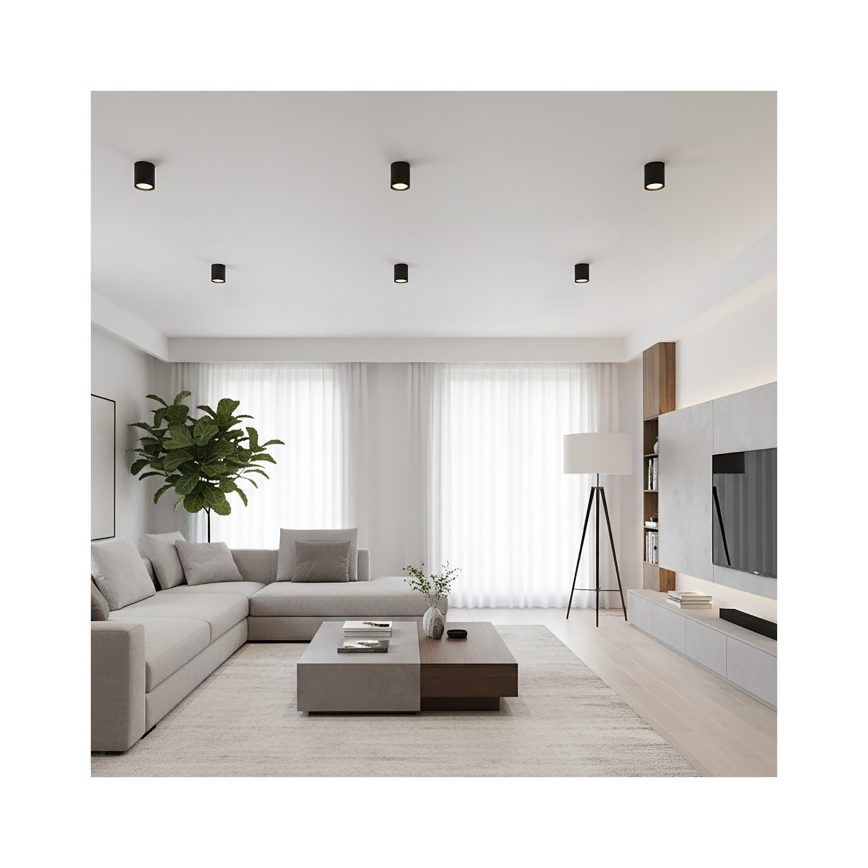 Foco OH12 1xGX53/35W/230V 9,6 cm negro