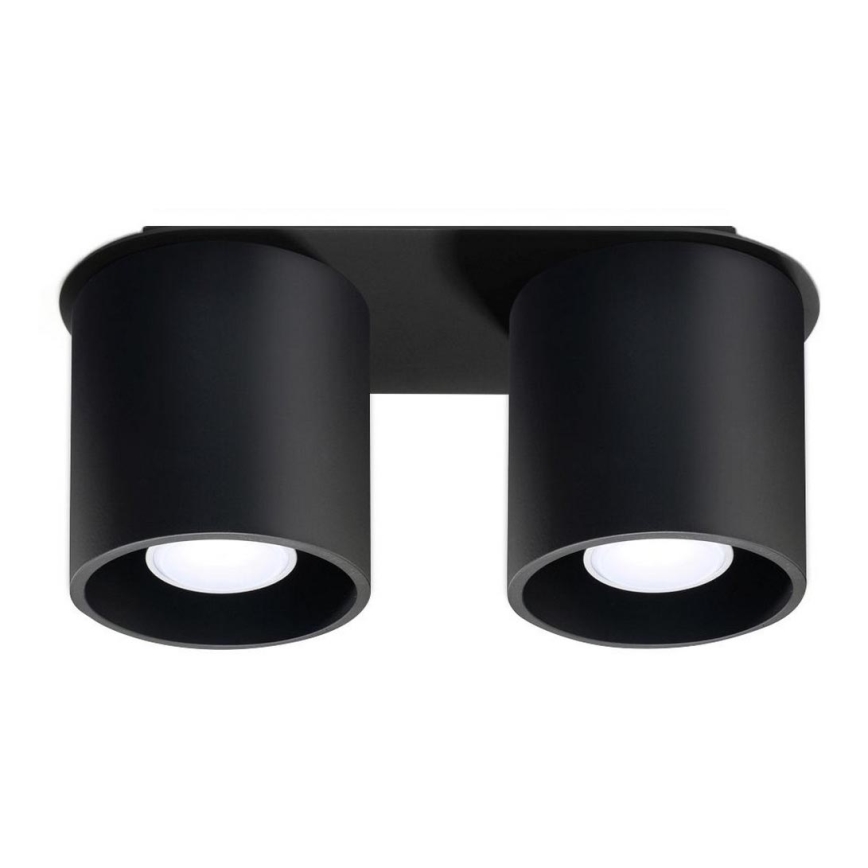 Foco ORBIS 2 2xGU10/40W/230V negro