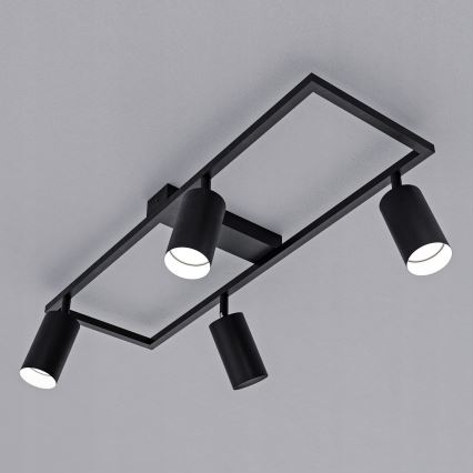 Foco orientable 4xGU10/30W/230V negro