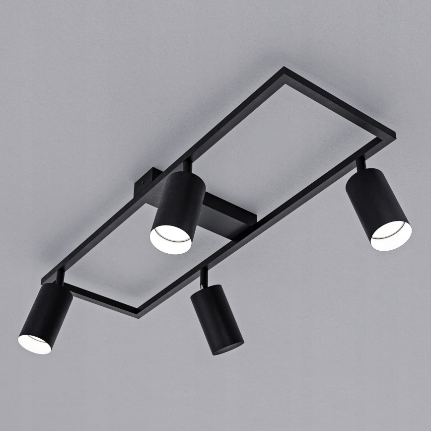 Foco orientable 4xGU10/30W/230V negro