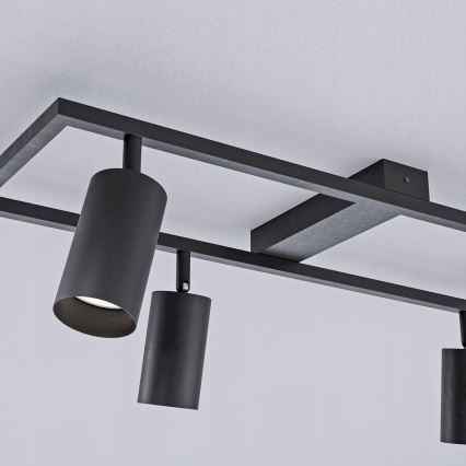 Foco orientable 4xGU10/30W/230V negro