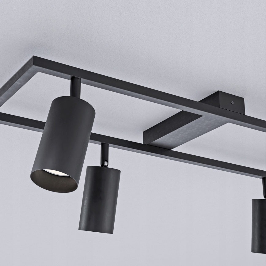 Foco orientable 4xGU10/30W/230V negro