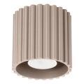 Foco orientable AURA 1xGU10/10W/230V 10 cm taupe