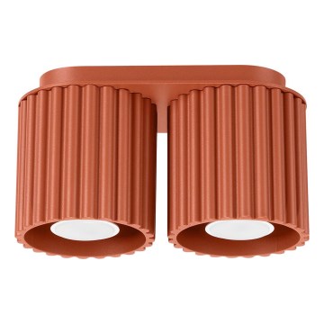 Foco orientable AURA 2xGU10/10W/230V naranja