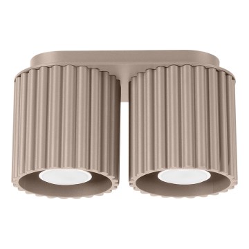 Foco orientable AURA 2xGU10/10W/230V taupe