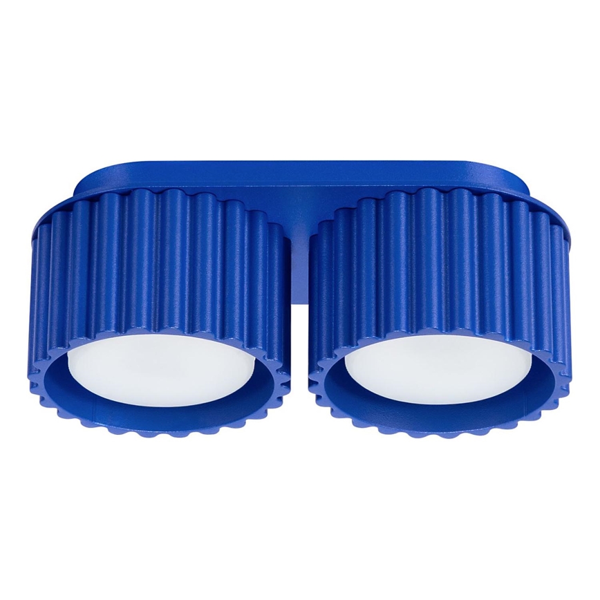 Foco orientable AURA 2xGX53/10W/230V azul