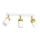 Foco orientable de techo JOKER 3xGU10/25W/230V blanco/dorado