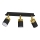 Foco orientable JOKER 3xGU10/25W/230V negro/dorado