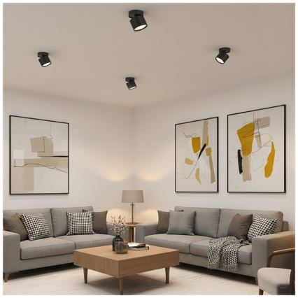 Foco orientable OH12F 1xGX53/35W/230V 8,5 cm negro