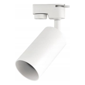 Foco orientable para sistema de riel monofásico 1xGU10/10W/230V blanco