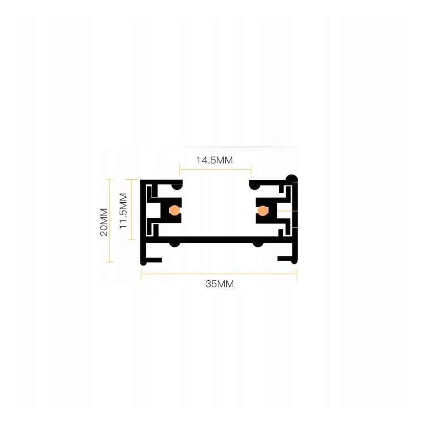 Foco orientable para sistema de riel monofásico 1xGU10/10W/230V blanco