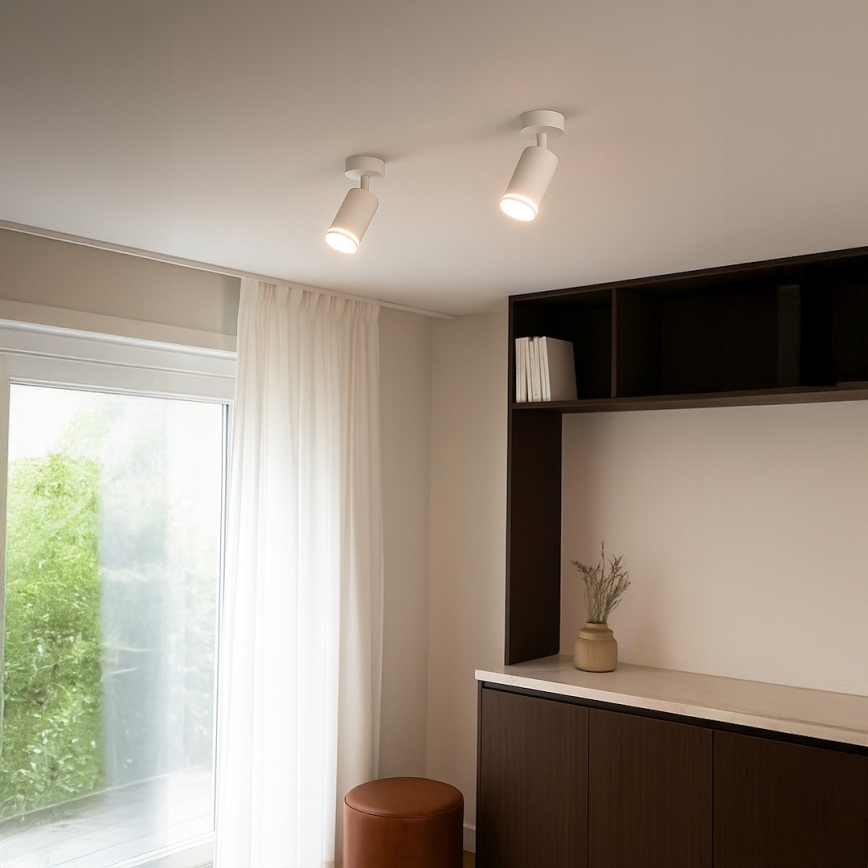 Foco orientable PIPE 1xGU10/10W/230V, blanco