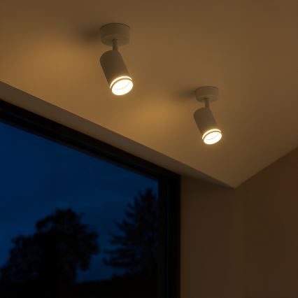 Foco orientable PIPE 1xGU10/10W/230V, blanco