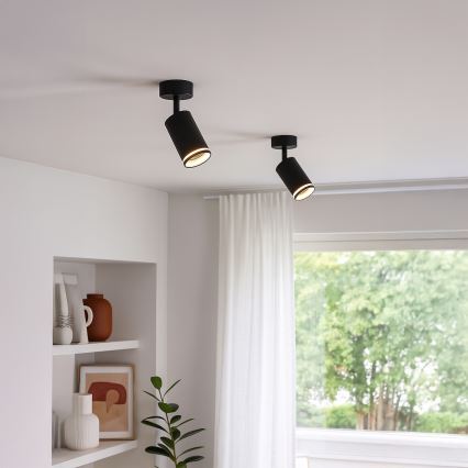 Foco orientable PIPE 1xGU10/10W/230V negro