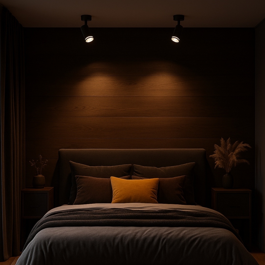 Foco orientable PIPE 1xGU10/10W/230V negro