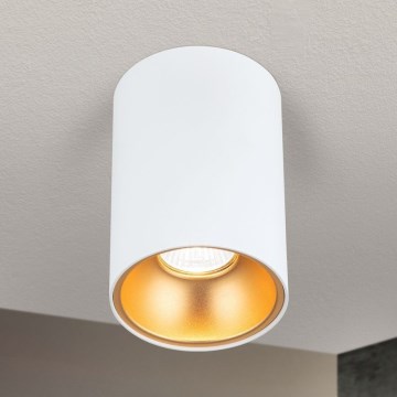 Foco orientable STARLIGHT 1xGU10/50W/230V blanco/dorado