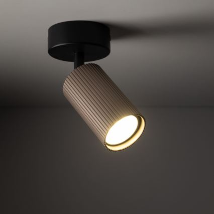 Foco orientable TUNE 1xGU10/10W/230V negro/marrón