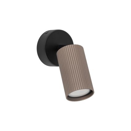Foco orientable TUNE 1xGU10/10W/230V negro/marrón