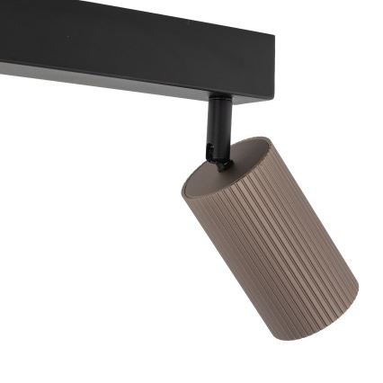 Foco orientable TUNE 2xGU10/10W/230V negro/marrón