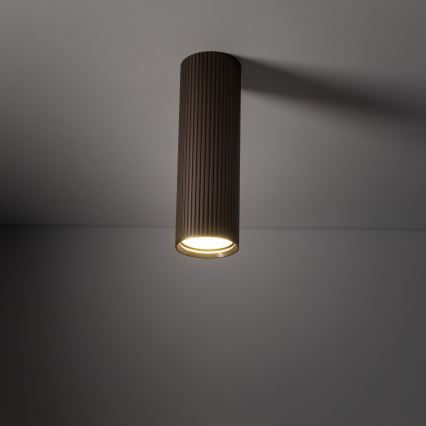 Foco orientable TUNE M 1xGU10/10W/230V 17 cm marrón