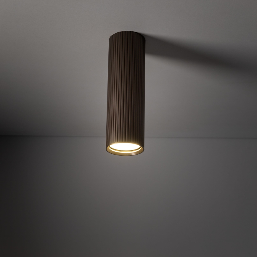 Foco orientable TUNE M 1xGU10/10W/230V 17 cm marrón