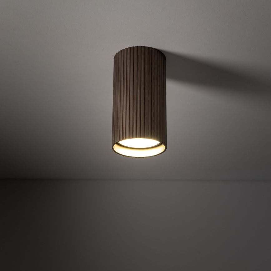 Foco orientable TUNE S 1xGU10/10W/230V 10 cm marrón
