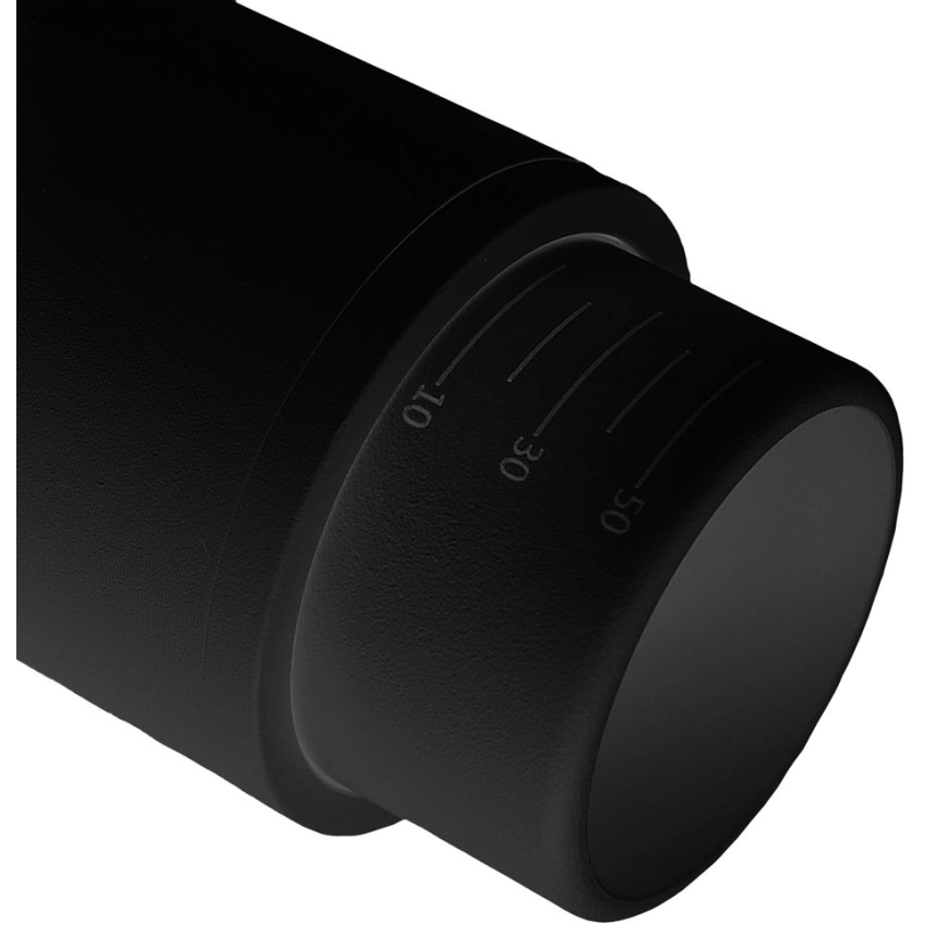 Foco empotrable para sistema trifásico en carril MICA 1xGU10/25W/230V negro