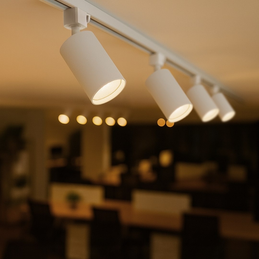 Foco para sistema de carril monofásico TIGER 1xGU10/10W/230V blanco