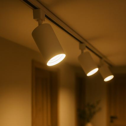 Foco para sistema de carril monofásico TIGER 1xGU10/10W/230V blanco