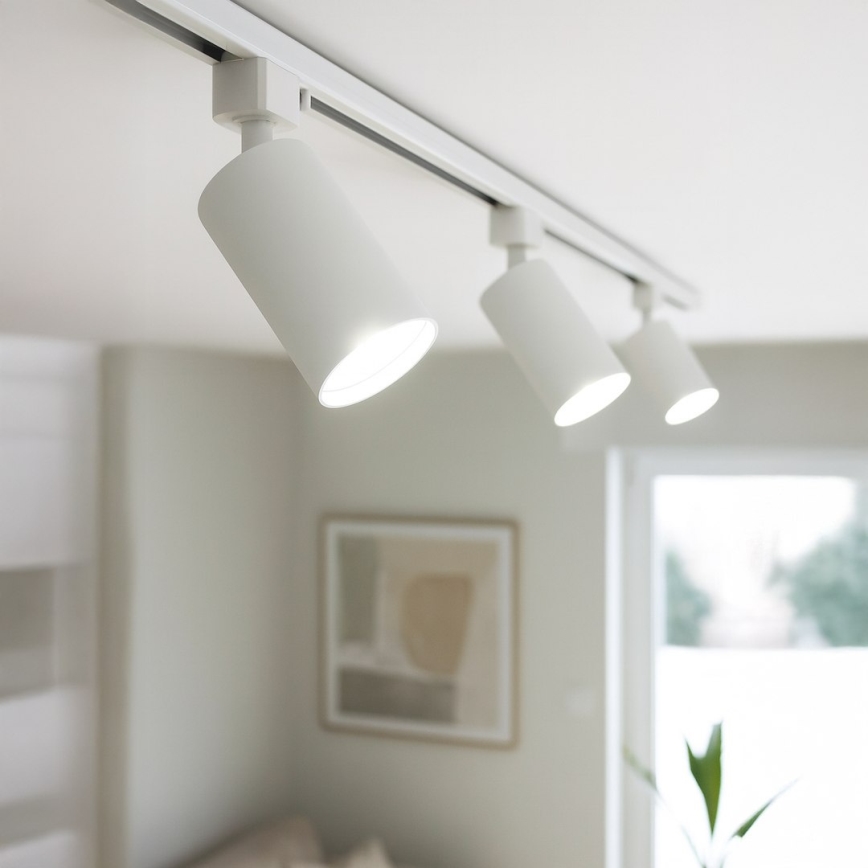 Foco para sistema de carril monofásico TIGER 1xGU10/10W/230V blanco