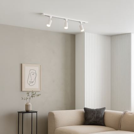 Foco para sistema de carril TIGER 3xGU10/10W/230V blanco