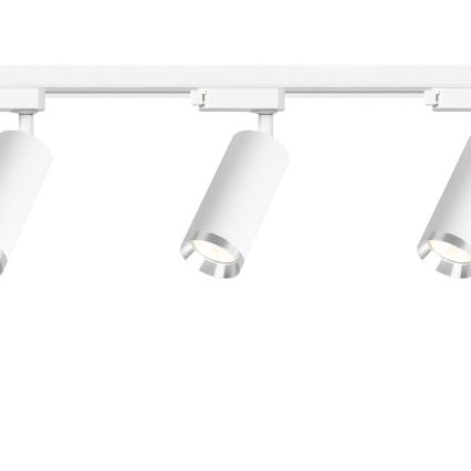 Foco para sistema de riel MICA 3xGU10/10W/230V blanco/cromo mate