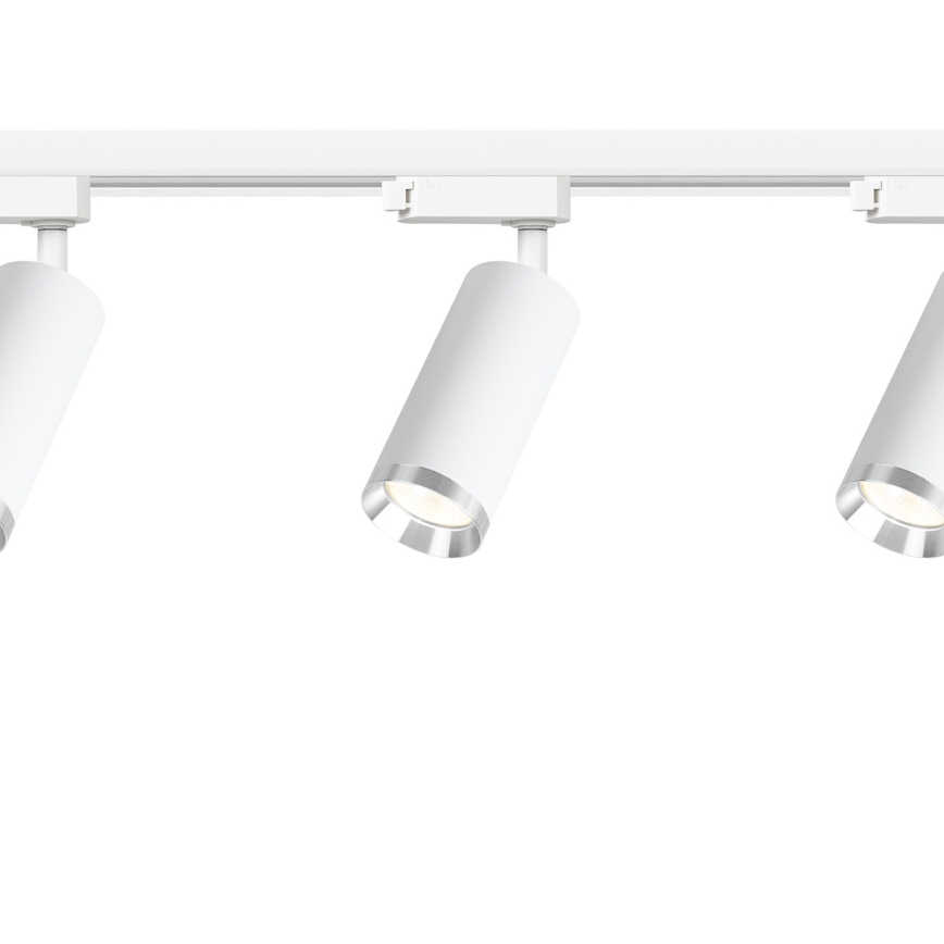Foco para sistema de riel MICA 3xGU10/10W/230V blanco/cromo mate