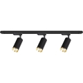 Foco para sistema de riel MICA 3xGU10/10W/230V negro/dorado