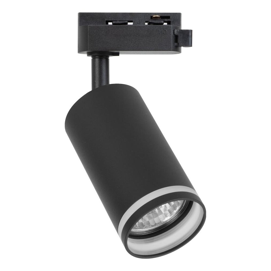 Foco para sistema de riel monofásico PIPE 1xGU10/10W/230V negro
