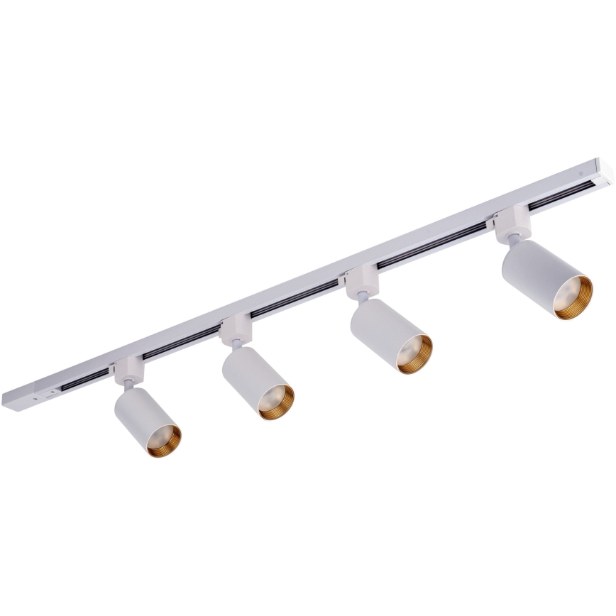 Foco para sistema de riel TRACER 4xGU10/10W/230V 1 m blanco